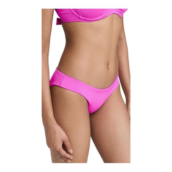 LSpace by Monica Wise Sandy Classic Bikini Bottom Bright Fuchsia Women's Medium - Picture 11 of 14